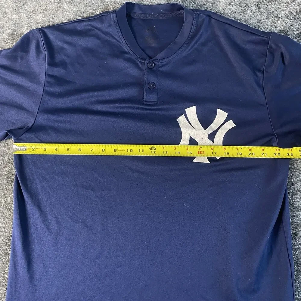 VTG New York Yankees MLB Majestic Cool Base Pullover Practice Jersey Men's L-Xl